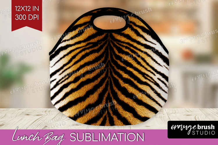 Animal Print Lunch Bag - Animal Skin Lunch Bug PNG