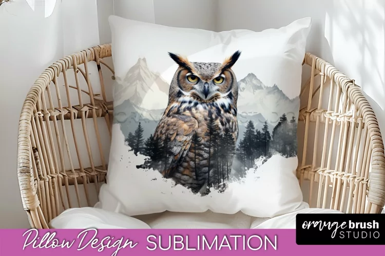 Wild Animals Pillow Cover - Mountain Pillow Sublimation