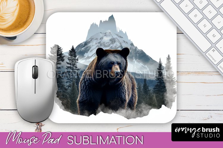 Wild Animals Mouse Pad, Mountain Mousepad Sublimation