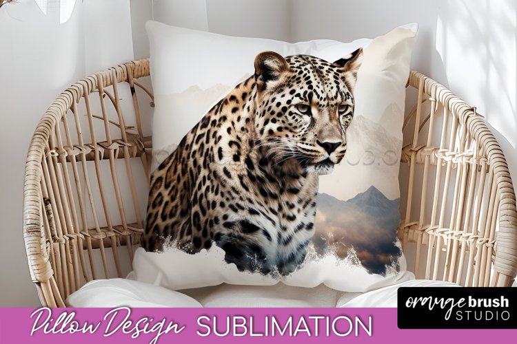 Wild Animals Pillow Cover - Mountain Pillow Sublimation