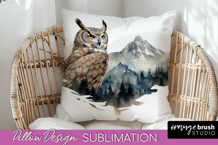 Wild Animals Pillow Cover - Mountain Pillow Sublimation