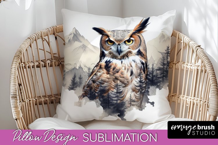 Wild Animals Pillow Cover - Mountain Pillow Sublimation example image 1
