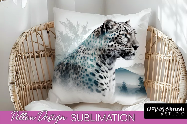 Wild Animals Pillow Cover - Mountain Pillow Sublimation
