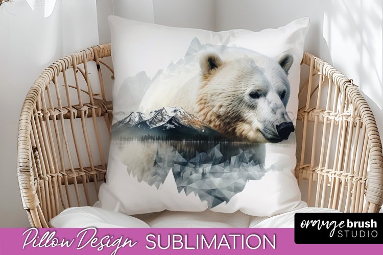 Wild Animals Pillow Cover - Mountain Pillow Sublimation example image 1