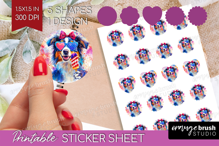 Australian Shepherd Clipart Image 8
