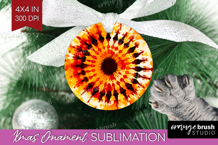 Autumn Ornament PNG - Tie Dye PNG Sublimation