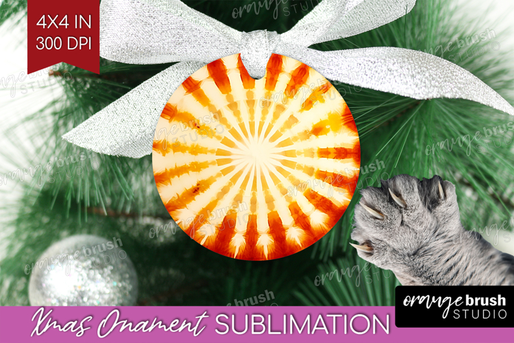 Autumn Ornament PNG - Tie Dye PNG Sublimation