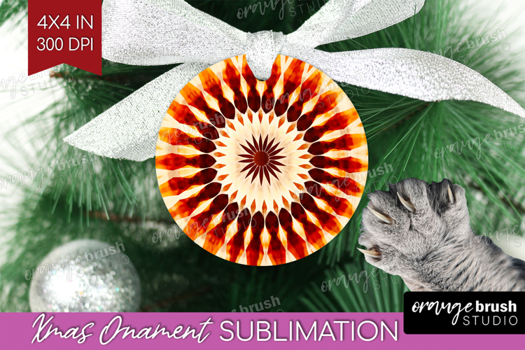 Autumn Ornament PNG - Tie Dye PNG Sublimation