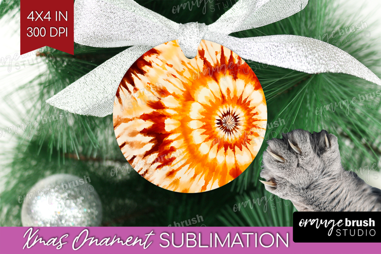 Autumn Ornament PNG - Tie Dye PNG Sublimation