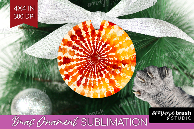Autumn Ornament PNG - Tie Dye PNG Sublimation
