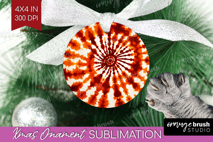 Autumn Ornament PNG - Tie Dye PNG Sublimation
