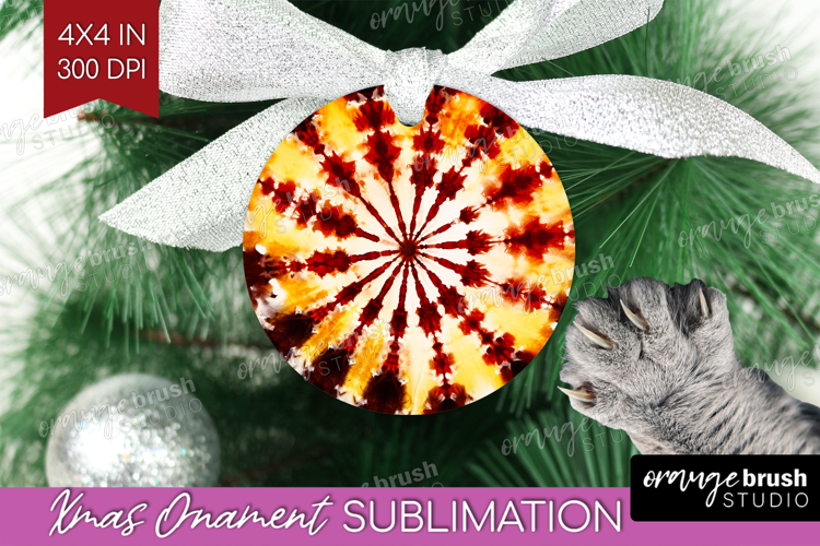 Autumn Ornament PNG - Tie Dye PNG Sublimation