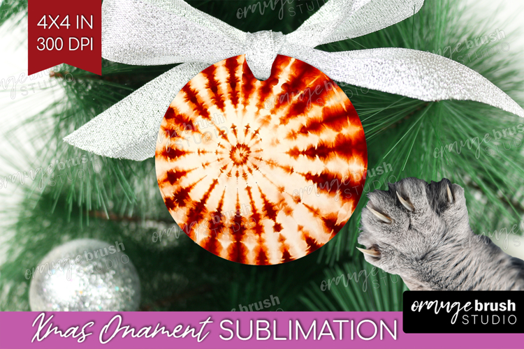Autumn Ornament PNG - Tie Dye PNG Sublimation