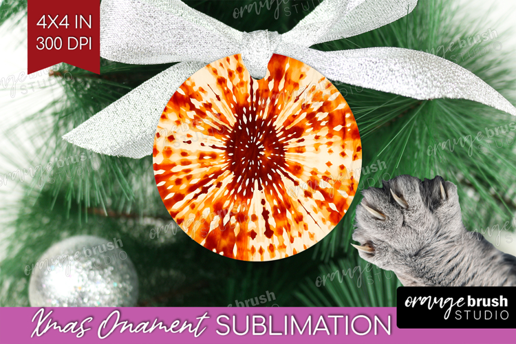 Autumn Ornament PNG - Tie Dye PNG Sublimation