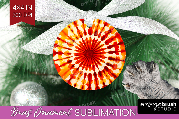 Autumn Ornament PNG - Tie Dye PNG Sublimation