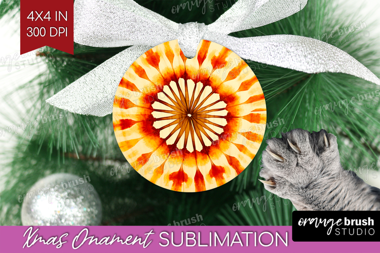 Autumn Ornament PNG - Tie Dye PNG Sublimation