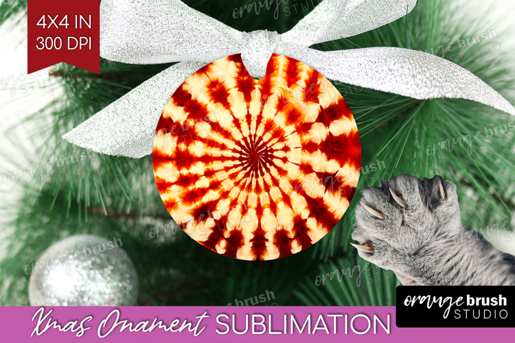 Autumn Ornament PNG - Tie Dye PNG Sublimation