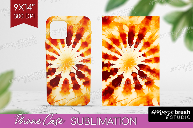 Autumn Phone Case PNG - Tie Dye Case PNG Sublimation example image 1