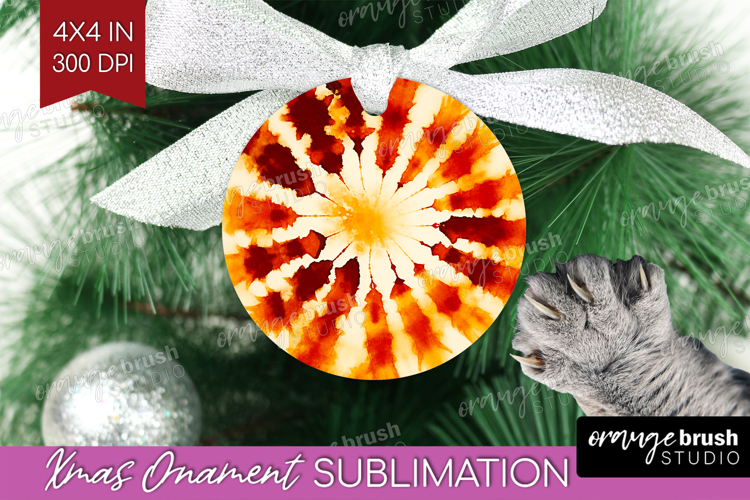 Autumn Ornament PNG - Tie Dye PNG Sublimation