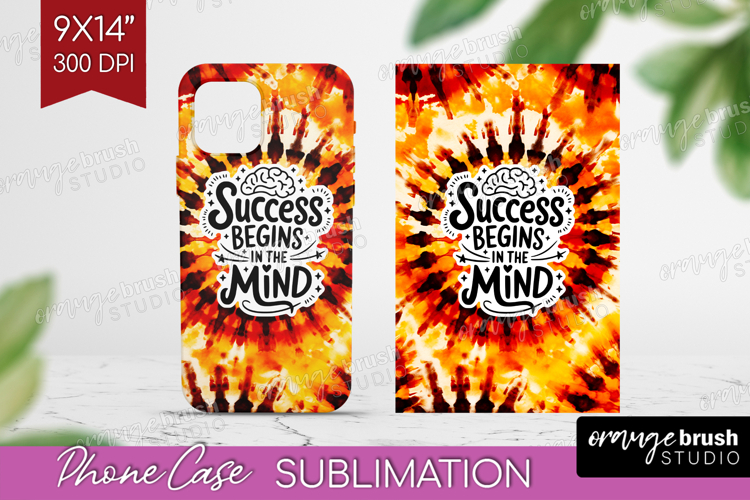 Inspirational Quote Phone Case PNG - Autumn Tie Dye Case PNG