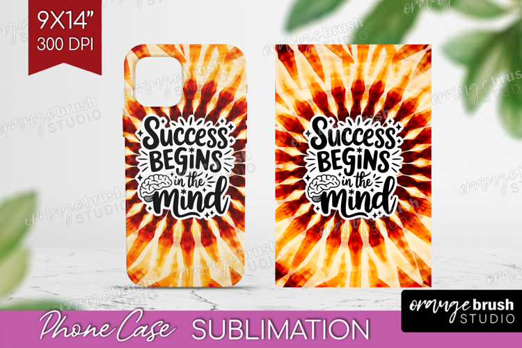 Inspirational Quote Phone Case PNG - Autumn Tie Dye Case PNG