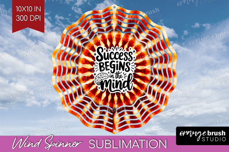 Inspirational Quote Wind Spinner Sublimation PNG - Autumn