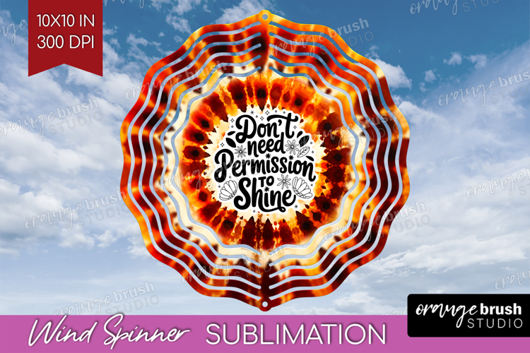 Inspirational Quote Wind Spinner Sublimation PNG - Autumn