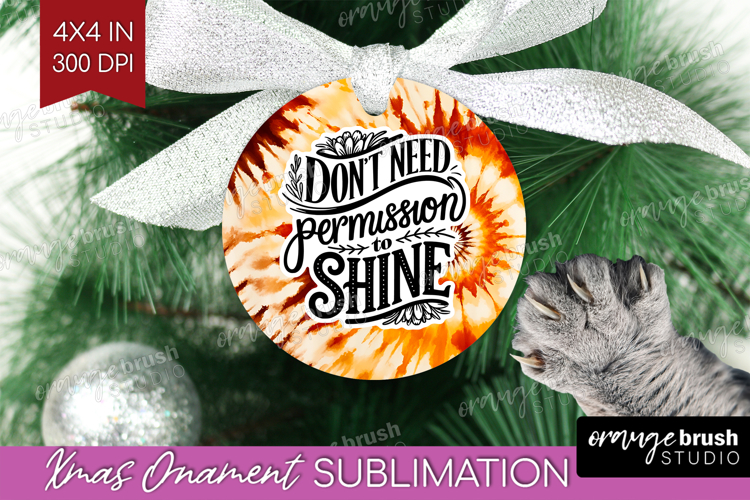Inspirational Quote Ornament PNG - Autumn Tie Dye PNG