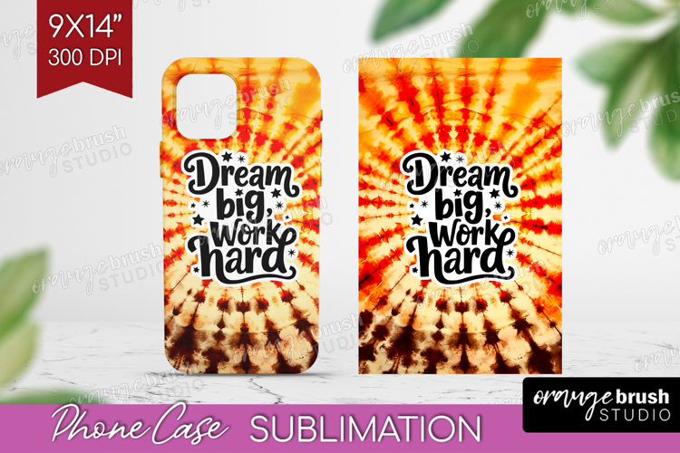 Inspirational Quote Phone Case PNG - Autumn Tie Dye Case PNG