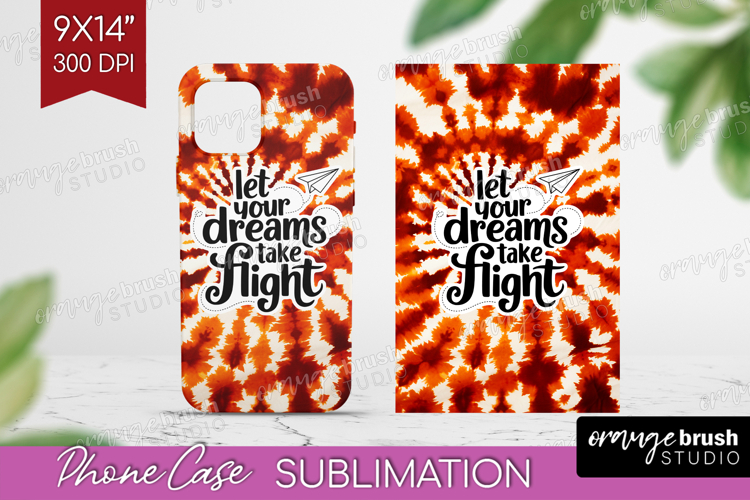 Inspirational Quote Phone Case PNG - Autumn Tie Dye Case PNG