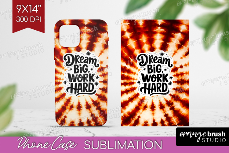Inspirational Quote Phone Case PNG - Autumn Tie Dye Case PNG