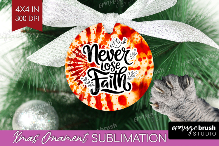 Inspirational Quote Ornament PNG - Autumn Tie Dye PNG