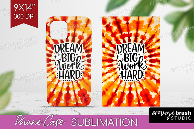 Inspirational Quote Phone Case PNG - Autumn Tie Dye Case PNG