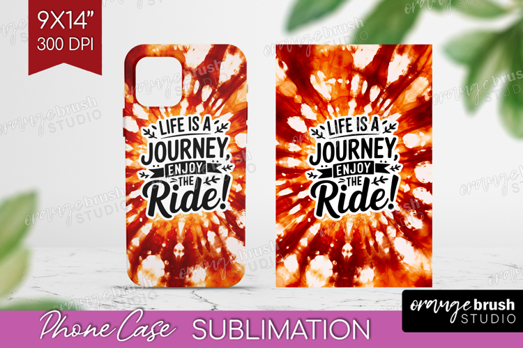 Inspirational Quote Phone Case PNG - Autumn Tie Dye Case PNG