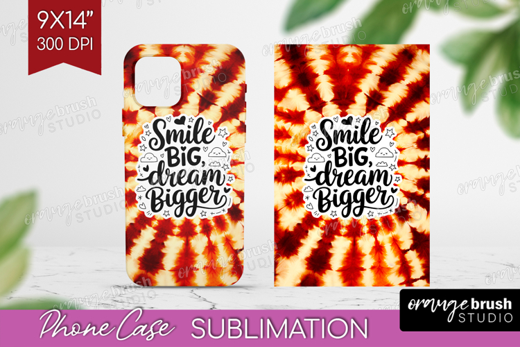 Inspirational Quote Phone Case PNG - Autumn Tie Dye Case PNG