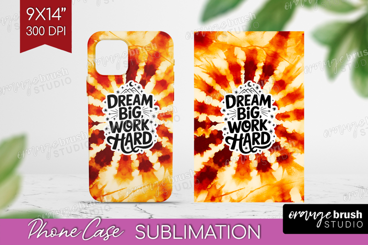 Inspirational Quote Phone Case PNG - Autumn Tie Dye Case PNG