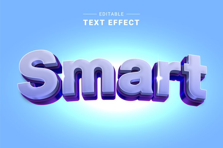 Editable Text Effect for Illustrator. Vector Graphic styles example image 1