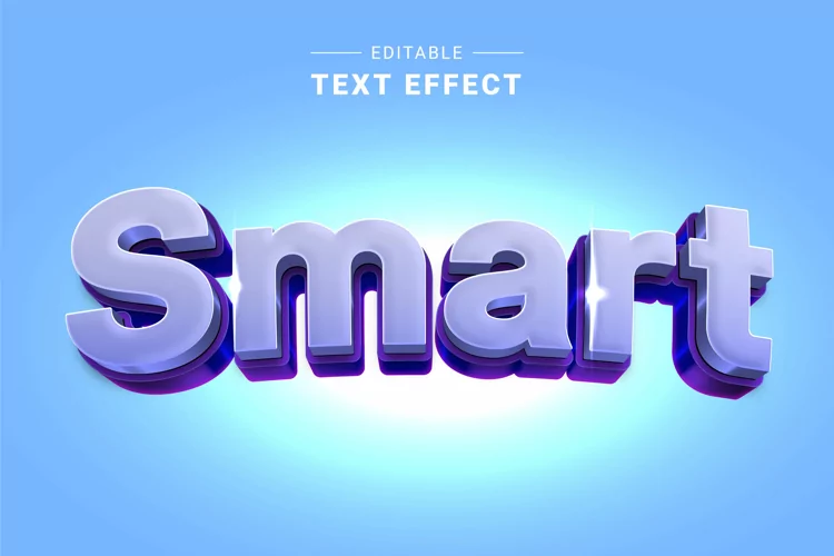 Editable Text Effect for Illustrator. Vector Graphic styles