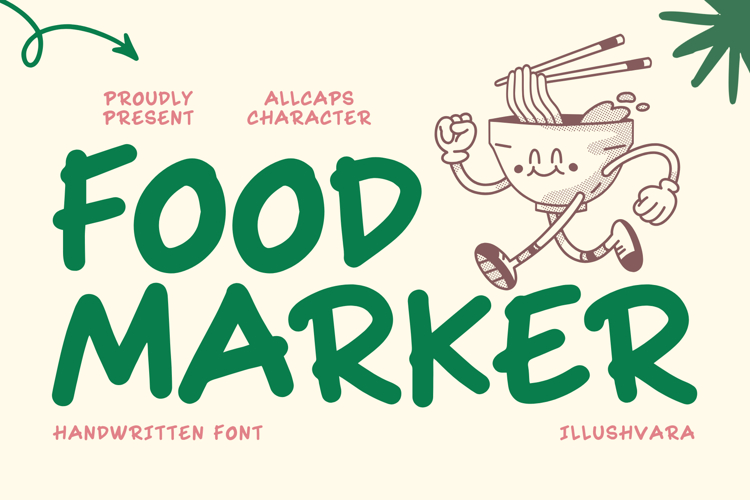 Food Marker - Handwritten Food Font