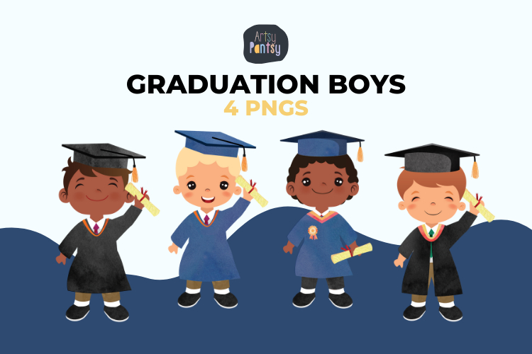 Graduation Kids Clipart