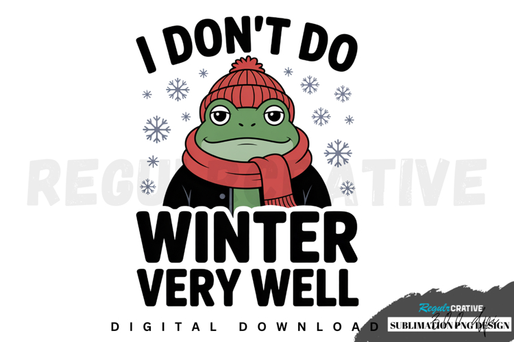 Funny winter graphic PNG Retro winter Sublimation PNG