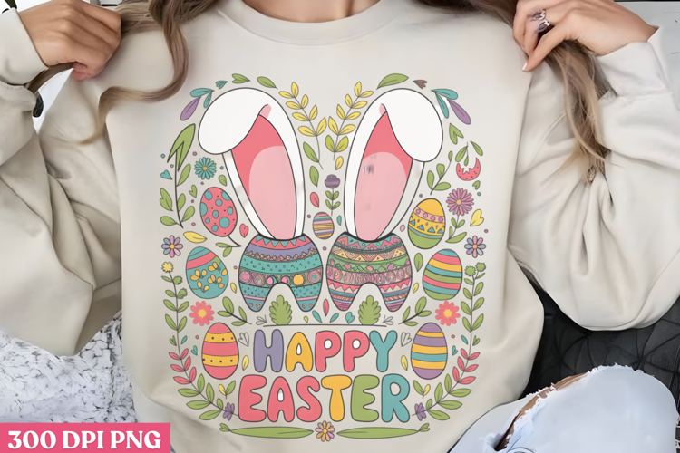 Happy Easter PNG, Dental Sublimation PNG