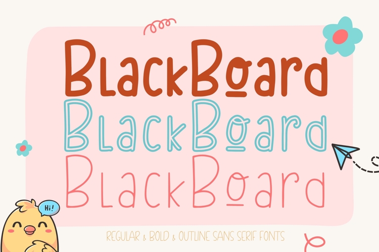 BlackBoard - Family Handwritten Font
