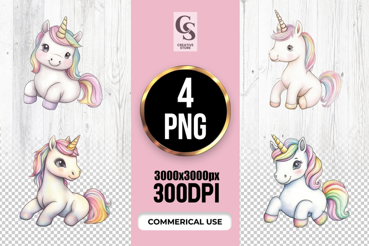 Unicorn Clipart PNG Image 2