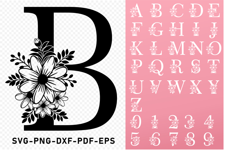 Monogram Alphabet Letters SVG, Monogram Font SVG Cut Files