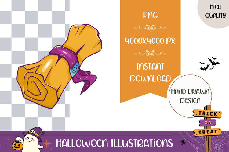 Hand Drawn Halloween Illustration PNG, Magic Items PNG
