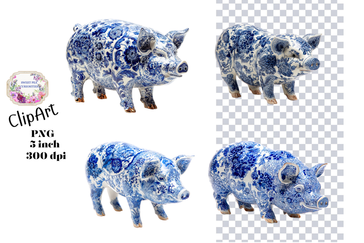 Blue Flowers Clipart Image 24