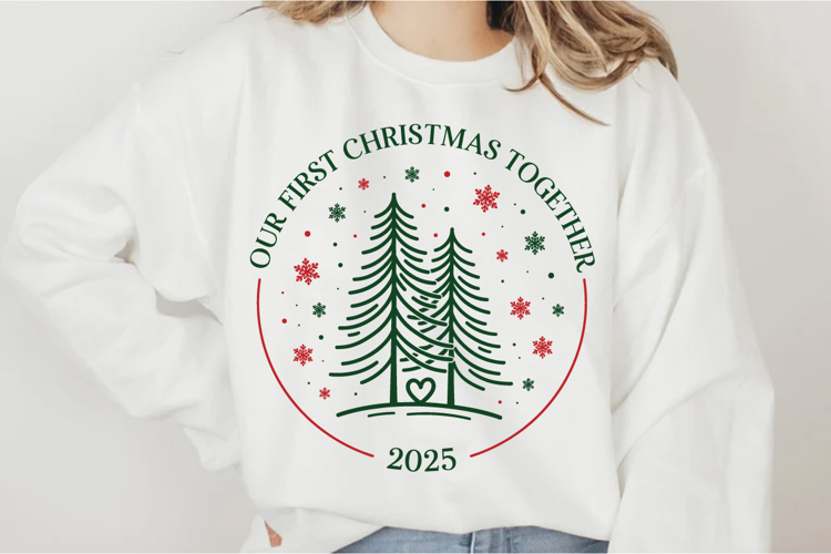 Our First Christmas Together 2025 Svg Design
