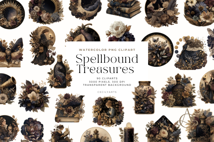 Spellbound Treasures Cliparts Bundle