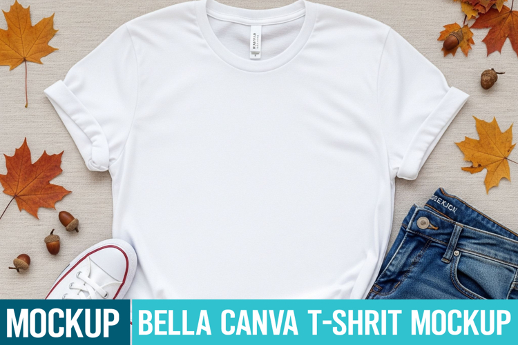 Bella Canvas Mockup | White t-Shirt Mockup | Blank Mockup